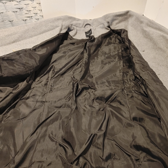 Ladies Gray Pea Coat Jacket Size Large NWT Rampage - Picture 9 of 10